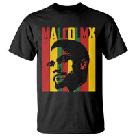 Malcolm X T Shirt Pan African Flag Black History - Wonder Print Shop