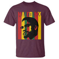 Malcolm X T Shirt Pan African Flag Black History - Wonder Print Shop