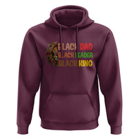 Black Affrican Melanin Hoodie Lion Father Day Dad Leader Black King - Wonder Print Shop