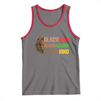 Black Affrican Melanin Tank Top Lion Father Day Dad Leader Black King - Wonder Print Shop