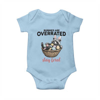 Funny Easter Raccoon Bunny Baby Onesie Bunnies Are Overrated Stay Feral