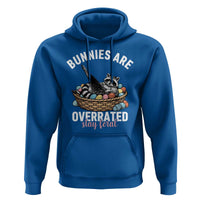 Funny Easter Raccoon Meme Hoodie Bunnies Are Overrated Stay Feral