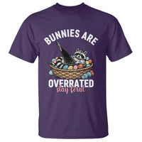 Funny Easter Raccoon Meme T Shirt Bunnies Are Overrated Stay Feral