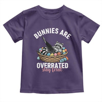 Funny Easter Raccoon Meme Toddler T Shirt Bunnies Are Overrated Stay Feral