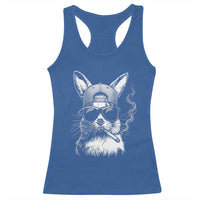 Funny Easter Bunny Smoking Meme Racerback Tank Top