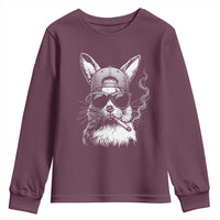 Funny Easter Bunny Smoking Meme Youth Sweatshirt
