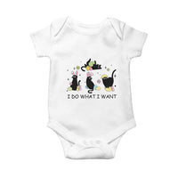 Funny Easter Black Cat Baby Onesie I Do What I Want