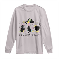 Funny Easter Black Cat Long Sleeve Shirt I Do What I Want