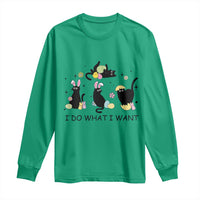 Funny Easter Black Cat Long Sleeve Shirt I Do What I Want