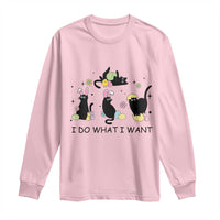 Funny Easter Black Cat Long Sleeve Shirt I Do What I Want