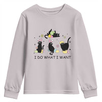 Funny Easter Black Cat Youth Sweatshirt I Do What I Want