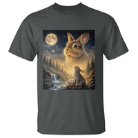 Easter Bunny Howling to the Moon Vintage T Shirt