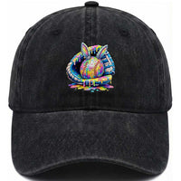 Baseball Easter Washed Cotton Baseball Cap Drip Ice Cream Sprinkles Baseball Glove