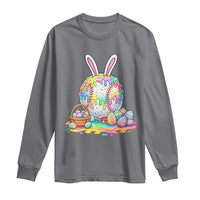 Baseball Easter Drip Ice Cream Sprinkles Egg Gift Long Sleeve Shirt