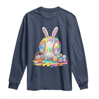 Baseball Easter Drip Ice Cream Sprinkles Egg Gift Long Sleeve Shirt