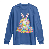 Baseball Easter Drip Ice Cream Sprinkles Egg Gift Long Sleeve Shirt