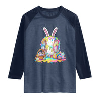 Baseball Easter Drip Ice Cream Sprinkles Egg Gift Raglan Shirt