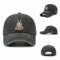 Baseball Easter Drip Ice Cream Sprinkles Egg Gift Washed Cotton Baseball Cap