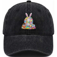 Baseball Easter Drip Ice Cream Sprinkles Egg Gift Washed Cotton Baseball Cap