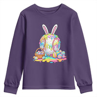 Baseball Easter Drip Ice Cream Sprinkles Egg Gift Youth Sweatshirt