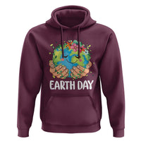Cute Earth with Floral Earth Day Hoodie