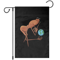 Happy Earth Day Garden Flag Funny Marcus The Worm Eco Friendly