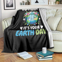 Go Planet It's Your Earth Day Throw Blanket Funny Sarcastic Nature Lover