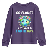 Go Planet It's Your Earth Day Youth Sweatshirt Funny Sarcastic Nature Lover
