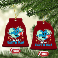 Go Planet It's Your Earth Day Ceramic Ornament Cute Nature Lover Heart Earth
