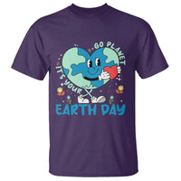Go Planet It's Your Earth Day T Shirt Cute Nature Lover Heart Earth
