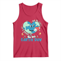 Go Planet It's Your Earth Day Tank Top Cute Nature Lover Heart Earth