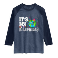 Earth Day Birthday Raglan Shirt April 22 Nature Lover Eco Birthday Party Gift
