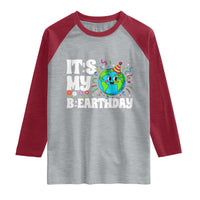 Earth Day Birthday Raglan Shirt April 22 Nature Lover Eco Birthday Party Gift