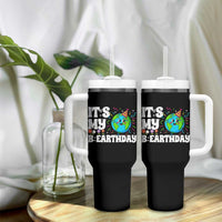 Earth Day Birthday Tumbler With Handle April 22 Nature Lover Eco Birthday Party Gift