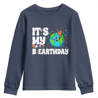 Earth Day Birthday Youth Sweatshirt April 22 Nature Lover Eco Birthday Party Gift