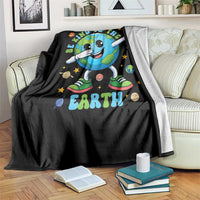 Be Kind To The Earth Throw Blanket Cute Environmental Awareness Earth Day