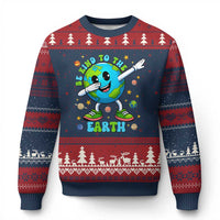 Be Kind To The Earth Ugly Christmas Sweater Cute Environmental Awareness Earth Day