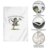250th Anniversary USA Garden Flag Funny Patriotic Frog USA Independence Day