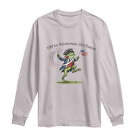 250th Anniversary USA Long Sleeve Shirt Funny Patriotic Frog USA Independence Day