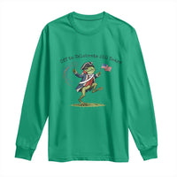 250th Anniversary USA Long Sleeve Shirt Funny Patriotic Frog USA Independence Day