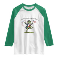 250th Anniversary USA Raglan Shirt Funny Patriotic Frog USA Independence Day