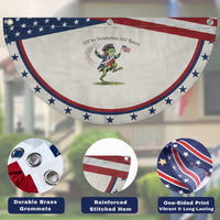 250th Anniversary USA Patriotic Fan Flag Funny Frog USA Independence Day