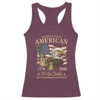 USA 250th Anniversary Racerback Tank Top America 1776-2026 Patriotic Eagle Liberty Bell