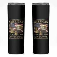 USA 250th Anniversary Skinny Tumbler America 1776-2026 Patriotic Eagle Liberty Bell