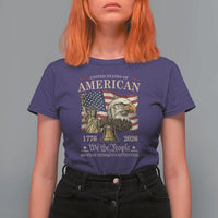 USA 250th Anniversary T Shirt For Women America 1776-2026 Patriotic Eagle Liberty Bell