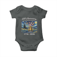 USA 250th Anniversary Baby Onesie Patriotic Liberty Bell 1776 2026 American Flag Starry Night