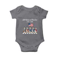 250 Years Of Freedom Baby Onesie Silly Goose Patriotic 4th of July