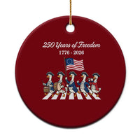 250 Years Of Freedom Ceramic Ornament Silly Goose Patriotic 4th of July