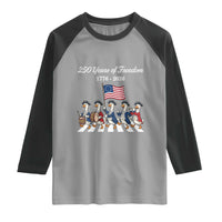 250 Years Of Freedom Raglan Shirt Silly Goose Patriotic 4th of July