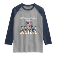 250 Years Of Freedom Raglan Shirt Silly Goose Patriotic 4th of July